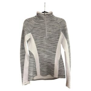 Athleta Women's XS Gray Snowscape Half Zip Pullover Winter Activewear